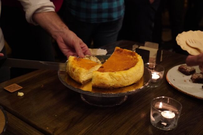 Tarta para celebrar en Cafe Late